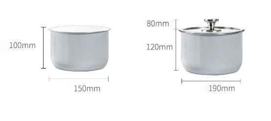 Xiaomi 17PIN Stainless Steel Pot Set (Pink/Розовый) - 5