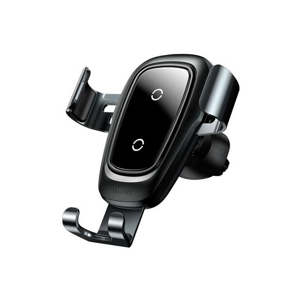 Держатель для смартфона Baseus Metal Wireless Charger Gravity Car Mount (Air Outlet) (Black/Черный) - 2
