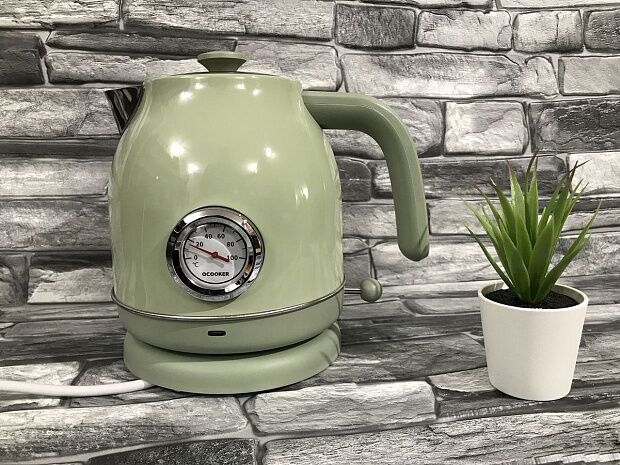 Чайник Qcooker Retro Electric Kettle 1.7L (Green) EU - 6