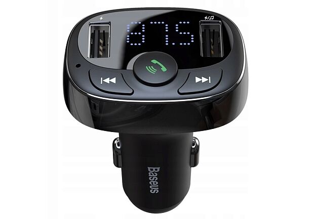 Автомобильный FM-трансмиттер Baseus S-09A Bluetooth MP3 Car Charger Standard Edition CCTM-01 (Black/Черный) - 3