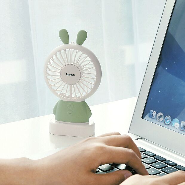 Вентилятор Baseus Exquisite Rabbit Fan (Green/Зеленый) - 11
