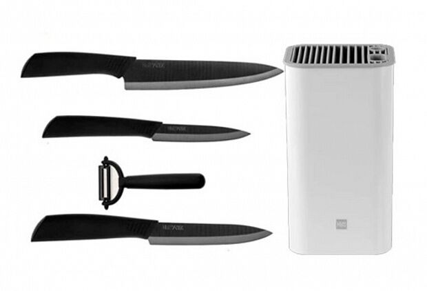 Набор ножей c подставкой HuoHou Nano Ceramic Knifes Set 5in1 - 1