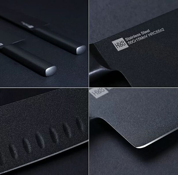 Xiaomi Huo Hou Black Heat Knife Set (Black) - 9