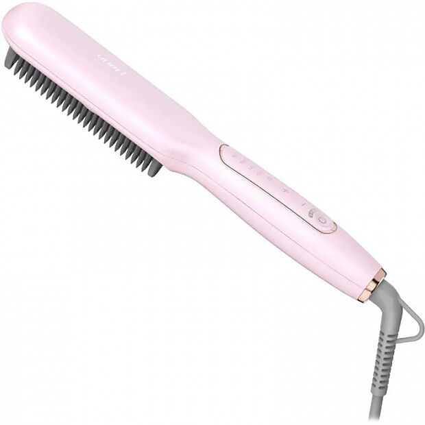 Расческа-выпрямитель Yueli Negative Ion Straight Hair Comb HS-528P (Pink/Розовый) - 1