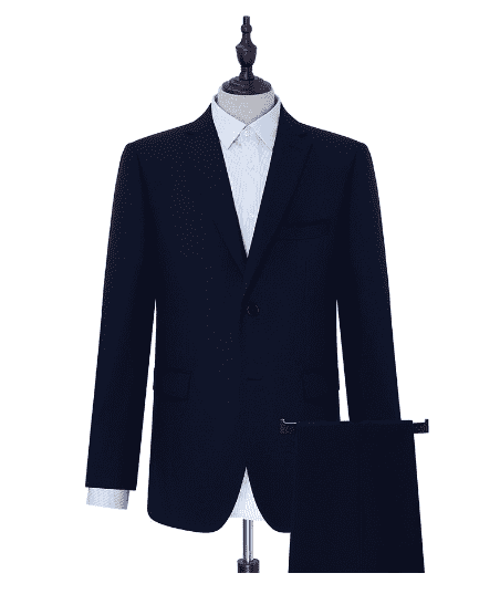 Мужской классический костюм Louise Man Diffuse Pure Wool Light Luxury Classic (Blue/Синий) 