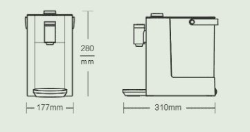 Очиститель воды, подставка и крышка Xiaomi Beiding Instant Dispenser And Bottle Base And Bottle Cap - 2