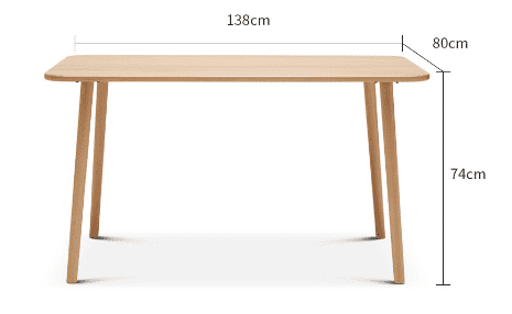 Xiaomi Clean Jazy Look 103° Series Solid Wood Round Dining Table And Chairs Brown - 3