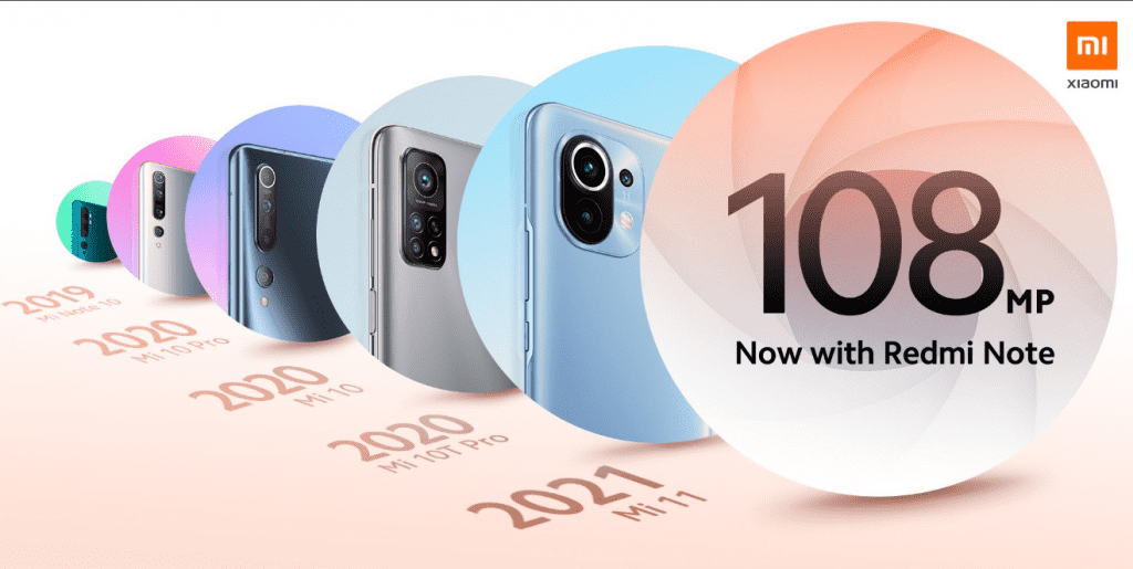 В Redmi Note 10 камера будет увеличена до уровня 108
