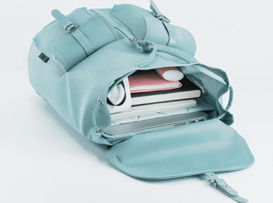 Отделения рюкзака рюкзака Xiaomi 90 points Commuter Ladies Backpack Laptop Waterproof Nylon Bag