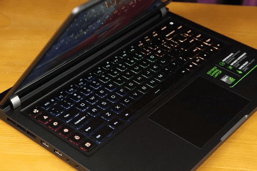 Пример работы RGB-подсветки на ноутбуке Xiaomi Mi Gaming Laptop