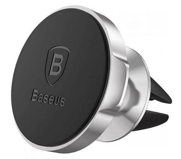 Держатель для смартфона Baseus Small Ears Series Magnetic Suction (Air Outlet) (Silver/Серебристый) - 5
