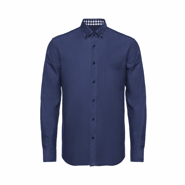 Рубашка с длинным рукавом Matchu Code Still Custom Flannel Casual Shirt (Blue/Синий) 