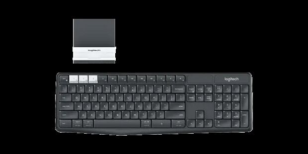 920-008184 Клавиатура Logitech Multi-Device Stand Combo K375s темно-серый беспроводная BT slim Multimedia для ноутбука - 2